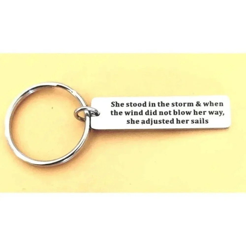 She Stood In The Storm... Keychain